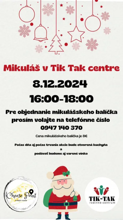 Mikuláš v Tik Tak centre